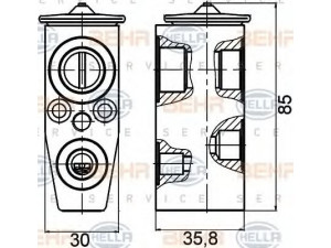 HELLA 8UW 351 000-271 išsiplėtimo vožtuvas, oro kondicionavimas 
 Oro kondicionavimas -> Vožtuvai
9073306