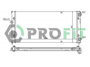 PROFIT PR 9504A3 radiatorius, variklio aušinimas 
 Aušinimo sistema -> Radiatorius/alyvos aušintuvas -> Radiatorius/dalys
6K0121253A, 6K0121253A, 6K0121253Q