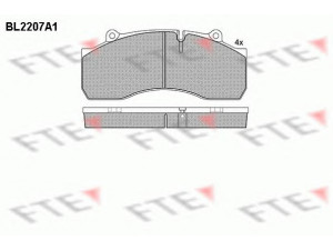 FTE BL2207A1 stabdžių trinkelių rinkinys, diskinis stabdys 
 Techninės priežiūros dalys -> Papildomas remontas
7 258 57, RS188923057317900, 3 057 3179 00