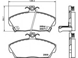 HELLA 8DB 355 018-031 stabdžių trinkelių rinkinys, diskinis stabdys 
 Techninės priežiūros dalys -> Papildomas remontas
45022S6DE01, 45022S6DE51, 45022S74E10