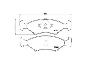 BREMBO P 24 006 stabdžių trinkelių rinkinys, diskinis stabdys
1039106, 118589, 1595523, 1619209
