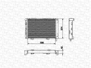 MAGNETI MARELLI 350213529000 radiatorius, variklio aušinimas 
 Aušinimo sistema -> Radiatorius/alyvos aušintuvas -> Radiatorius/dalys
1245000403, 1245002303, 1245004903