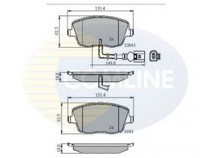 COMLINE CBP11147 stabdžių trinkelių rinkinys, diskinis stabdys 
 Techninės priežiūros dalys -> Papildomas remontas
6Q0698151C