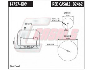 CASALS B2462 dėklas, pneumatinė pakaba
A9423200217, A9423203221, A9743200417