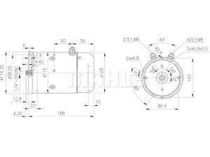 MAHLE ORIGINAL MM 180 elektrovariklis