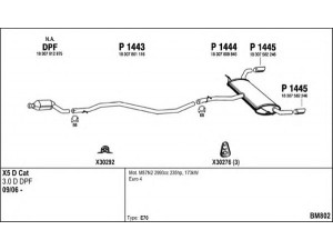 FENNO BM802 išmetimo sistema 
 Išmetimo sistema -> Išmetimo sistema, visa