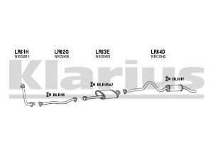 KLARIUS 090305U išmetimo sistema 
 Išmetimo sistema -> Išmetimo sistema, visa
