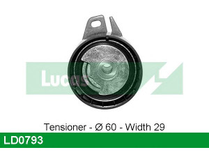 LUCAS ENGINE DRIVE LD0793 įtempiklio skriemulys, paskirstymo diržas