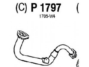 FENNO P1797 išleidimo kolektorius 
 Išmetimo sistema -> Išmetimo vamzdžiai
BM70237, 1705-W0, 1705-W4, 1705-W0