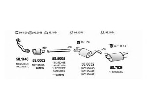 ASSO ART2690 išmetimo sistema 
 Išmetimo sistema -> Išmetimo sistema, visa