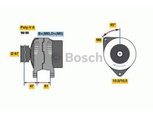 BOSCH 0 986 080 120 kintamosios srovės generatorius 
 Elektros įranga -> Kint. sr. generatorius/dalys -> Kintamosios srovės generatorius
23100 2F200, 23100 2F201, 23100 2F210