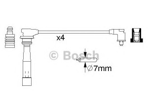 BOSCH 0 986 356 989 uždegimo laido komplektas 
 Kibirkšties / kaitinamasis uždegimas -> Uždegimo laidai/jungtys