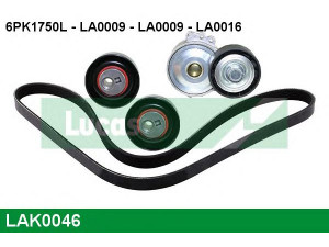 LUCAS ENGINE DRIVE LAK0046 V formos rumbuotas diržas, komplektas 
 Techninės priežiūros dalys -> Techninės priežiūros intervalai