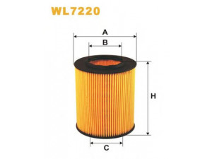 WIX FILTERS WL7220 alyvos filtras 
 Techninės priežiūros dalys -> Techninės priežiūros intervalai
11421427908, 11421740534, 11427509430