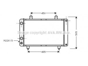 AVA QUALITY COOLING PE2112 radiatorius, variklio aušinimas 
 Aušinimo sistema -> Radiatorius/alyvos aušintuvas -> Radiatorius/dalys
05981188, 1300K3, 5981189, 05981188