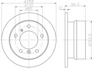 HELLA 8DD 355 111-881 stabdžių diskas 
 Stabdžių sistema -> Diskinis stabdys -> Stabdžių diskas
2D0615601, 2D0615601C, 9014230412