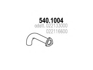 ASSO 540.1004 išleidimo kolektorius 
 Išmetimo sistema -> Išmetimo vamzdžiai
22116600, 22133000