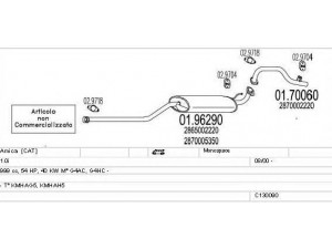 MTS C130090007222 išmetimo sistema