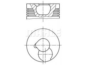 MAHLE ORIGINAL 228 05 00 stūmoklis 
 Variklis -> Cilindrai/stūmokliai
50 01000 065, 51 02501 0412, 51 02501 0430