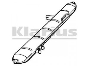 KLARIUS 220355 vidurinis duslintuvas 
 Išmetimo sistema -> Duslintuvas
5429136Y, DX1821, DX1830, 5429136Y