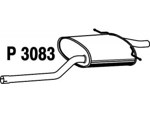 FENNO P3083 galinis duslintuvas 
 Išmetimo sistema -> Duslintuvas
18302755733