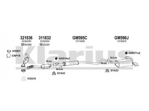 KLARIUS 391589U išmetimo sistema 
 Išmetimo sistema -> Išmetimo sistema, visa