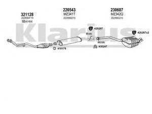 KLARIUS 600529E išmetimo sistema 
 Išmetimo sistema -> Išmetimo sistema, visa