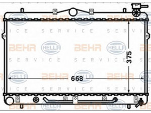 HELLA 8MK 376 768-481 radiatorius, variklio aušinimas
25310-29700
