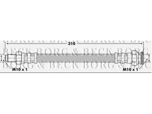 BORG & BECK BBH6958 stabdžių žarnelė 
 Stabdžių sistema -> Stabdžių žarnelės
481631, 481635, 5950690, 481635
