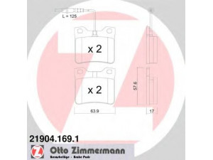 ZIMMERMANN 21904.169.1 stabdžių trinkelių rinkinys, diskinis stabdys 
 Techninės priežiūros dalys -> Papildomas remontas
0024 20 4820, 0034 20 0020, 6384 23 0110