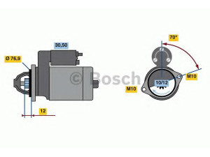 BOSCH 0 986 022 740 starteris 
 Elektros įranga -> Starterio sistema -> Starteris
M 002 T 87171, M 002 T 87171 ZT