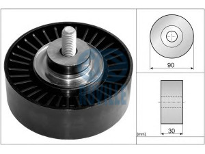 RUVILLE 57608 kreipiantysis skriemulys, V formos rumbuotas diržas 
 Diržinė pavara -> V formos rumbuotas diržas/komplektas -> Laisvasis/kreipiamasis skriemulys
11 28 7 578 675, 7 578 675