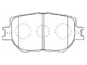 AISIN A1N140 stabdžių trinkelių rinkinys, diskinis stabdys
04465-30330
