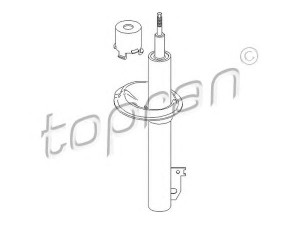 TOPRAN 302 561 amortizatorius 
 Pakaba -> Amortizatorius
4 540 425, 4 560 150, 4 560 166