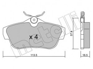 METELLI 22-0712-0 stabdžių trinkelių rinkinys, diskinis stabdys 
 Techninės priežiūros dalys -> Papildomas remontas
4253.68, 4254.97, 77364513, 9467549087