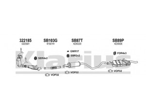 KLARIUS 750201U išmetimo sistema 
 Išmetimo sistema -> Išmetimo sistema, visa