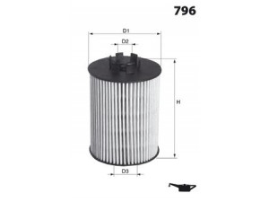 MECAFILTER I05 alyvos filtras 
 Filtrai -> Alyvos filtras
1520900Q0B, 1520900QAA, 4415941