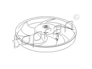 TOPRAN 721 518 ventiliatorius, radiatoriaus 
 Aušinimo sistema -> Oro aušinimas
1250 F0, 1250 F0