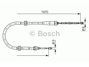 BOSCH 1 987 482 253 trosas, stovėjimo stabdys 
 Stabdžių sistema -> Valdymo svirtys/trosai
82 00 526 870, 82 00 935 172