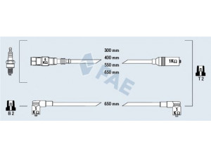 FAE 85865 uždegimo laido komplektas 
 Kibirkšties / kaitinamasis uždegimas -> Uždegimo laidai/jungtys
037 905 409 D