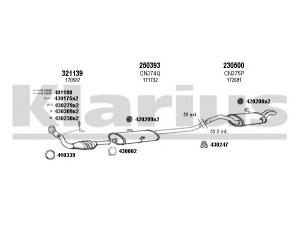 KLARIUS 630362E išmetimo sistema 
 Išmetimo sistema -> Išmetimo sistema, visa