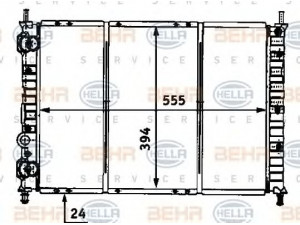 HELLA 8MK 376 718-211 radiatorius, variklio aušinimas 
 Aušinimo sistema -> Radiatorius/alyvos aušintuvas -> Radiatorius/dalys
46462526, 46480707, 46514419, 46518233