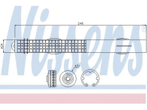 NISSENS 95467 džiovintuvas, oro kondicionierius 
 Oro kondicionavimas -> Džiovintuvas
451.835.01.47, 64509237857, 6453.9.127.927