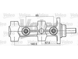 VALEO 350516 pagrindinis cilindras, stabdžiai 
 Stabdžių sistema -> Pagrindinis stabdžių cilindras
171611019, 171611019D, 811611019