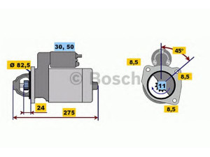 BOSCH 0 001 218 125 starteris