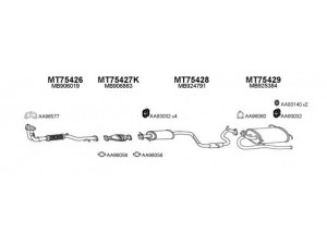 VENEPORTE 750066 išmetimo sistema
