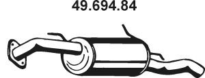EBERSPÄCHER 49.694.84 galinis duslintuvas 
 Išmetimo sistema -> Duslintuvas
BP85-40-100
