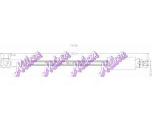 Brovex-Nelson H4116 stabdžių žarnelė 
 Stabdžių sistema -> Stabdžių žarnelės
562345, 562350, 562358, 90235568