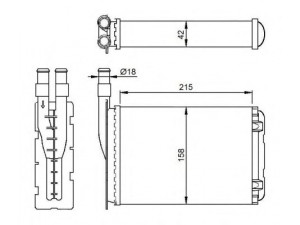 NRF 507339 šilumokaitis, salono šildymas 
 Šildymas / vėdinimas -> Šilumokaitis
7701027040, 7701027078, 7701208110