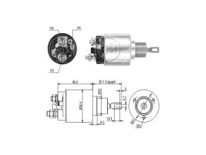 ERA 227868 solenoidinis jungiklis, starteris
377911023D, ZBU911023D, 554 911 287